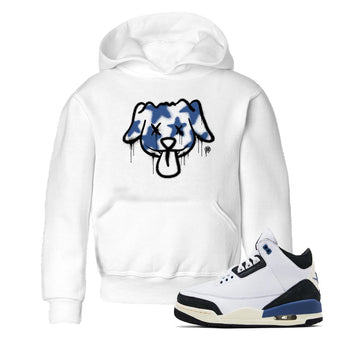 A Ma Maniere Air Jordan 3 Diffused Blue shirts to match jordans Graffiti Dog graphic tee Jordan 3 For The Love best t-shirts to wear with jordans SNRT Sneaker Tees Youth Baby White 1 tee