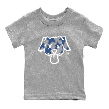 A Ma Maniere Air Jordan 3 Diffused Blue shirts to match jordans Graffiti Dog graphic tee Jordan 3 For The Love best t-shirts to wear with jordans SNRT Sneaker Tees Youth Baby Heather Grey 2 tee