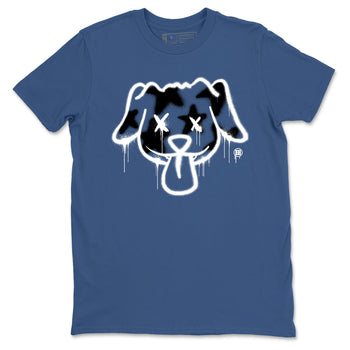 A Ma Maniere Air Jordan 3 Diffused Blue shirts to match jordans Graffiti Dog graphic tee Jordan 3 For The Love best t-shirts to wear with jordans SNRT Sneaker Tees unisex cotton Denim Blue 2 shirts