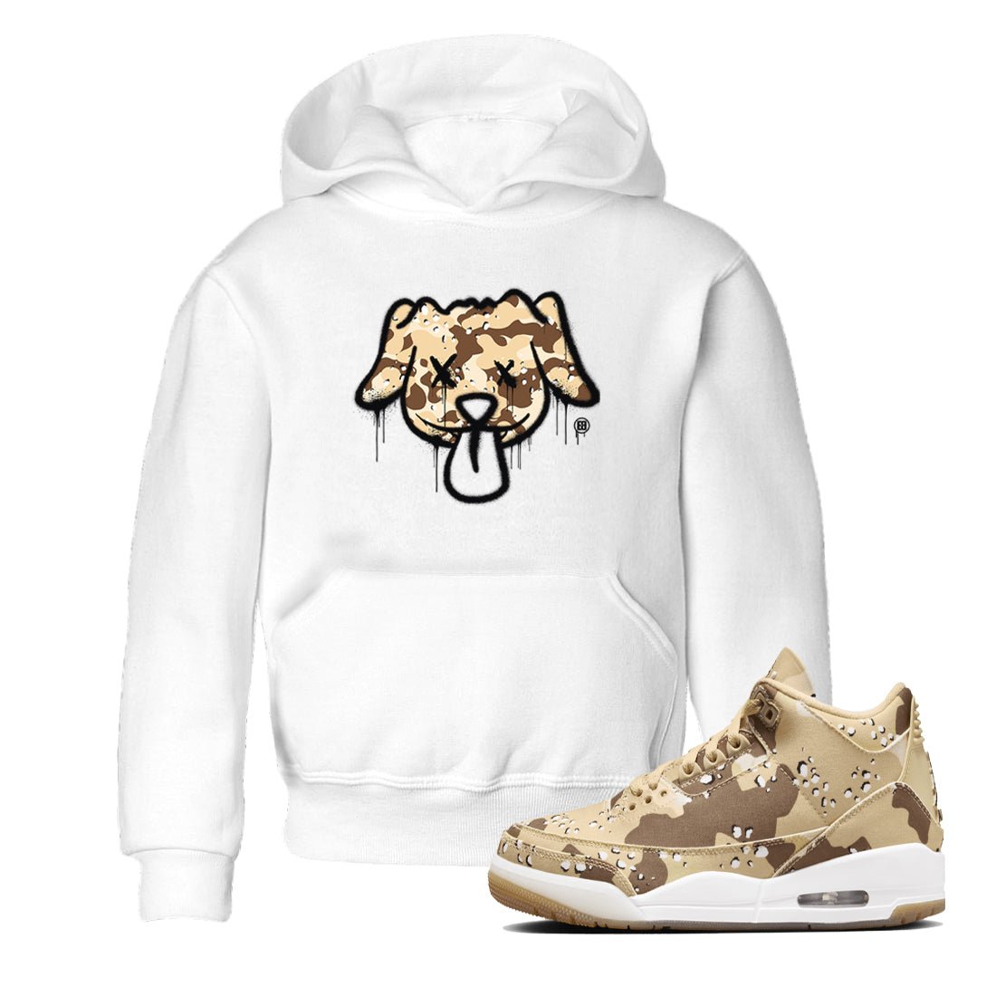WNBA x Air Jordan 3 “Desert Camo” shirts to match jordans Graffiti Dog sneaker match tees Air Jordan 3 Desert Camo SNRT Sneaker Release Tees Clothing Sneakerhead ShirtsBaby and Youth White 1 cotton tee