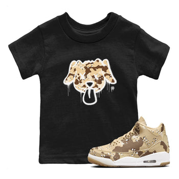 WNBA x Air Jordan 3 “Desert Camo” shirts to match jordans Graffiti Dog sneaker match tees Air Jordan 3 Desert Camo SNRT Sneaker Release Tees Clothing Sneakerhead ShirtsBaby and Youth Black 1 cotton tee
