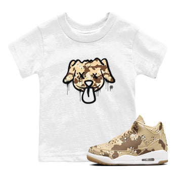 WNBA x Air Jordan 3 “Desert Camo” shirts to match jordans Graffiti Dog sneaker match tees Air Jordan 3 Desert Camo SNRT Sneaker Release Tees Clothing Sneakerhead ShirtsBaby and Youth White 1 cotton tee