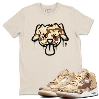 WNBA x Air Jordan 3 “Desert Camo” shirts to match jordans Graffiti Dog sneaker match tees Air Jordan 3 Desert Camo SNRT Sneaker Release Tees Clothing Sneakerhead ShirtsNatural 1 unisex cotton tee