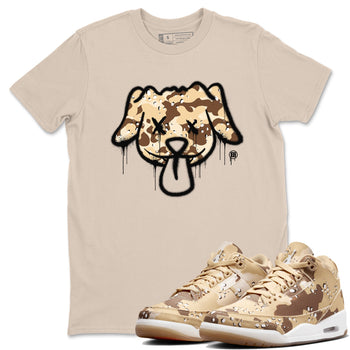 WNBA x Air Jordan 3 “Desert Camo” shirts to match jordans Graffiti Dog sneaker match tees Air Jordan 3 Desert Camo SNRT Sneaker Release Tees Clothing Sneakerhead ShirtsSand 1 unisex cotton tee