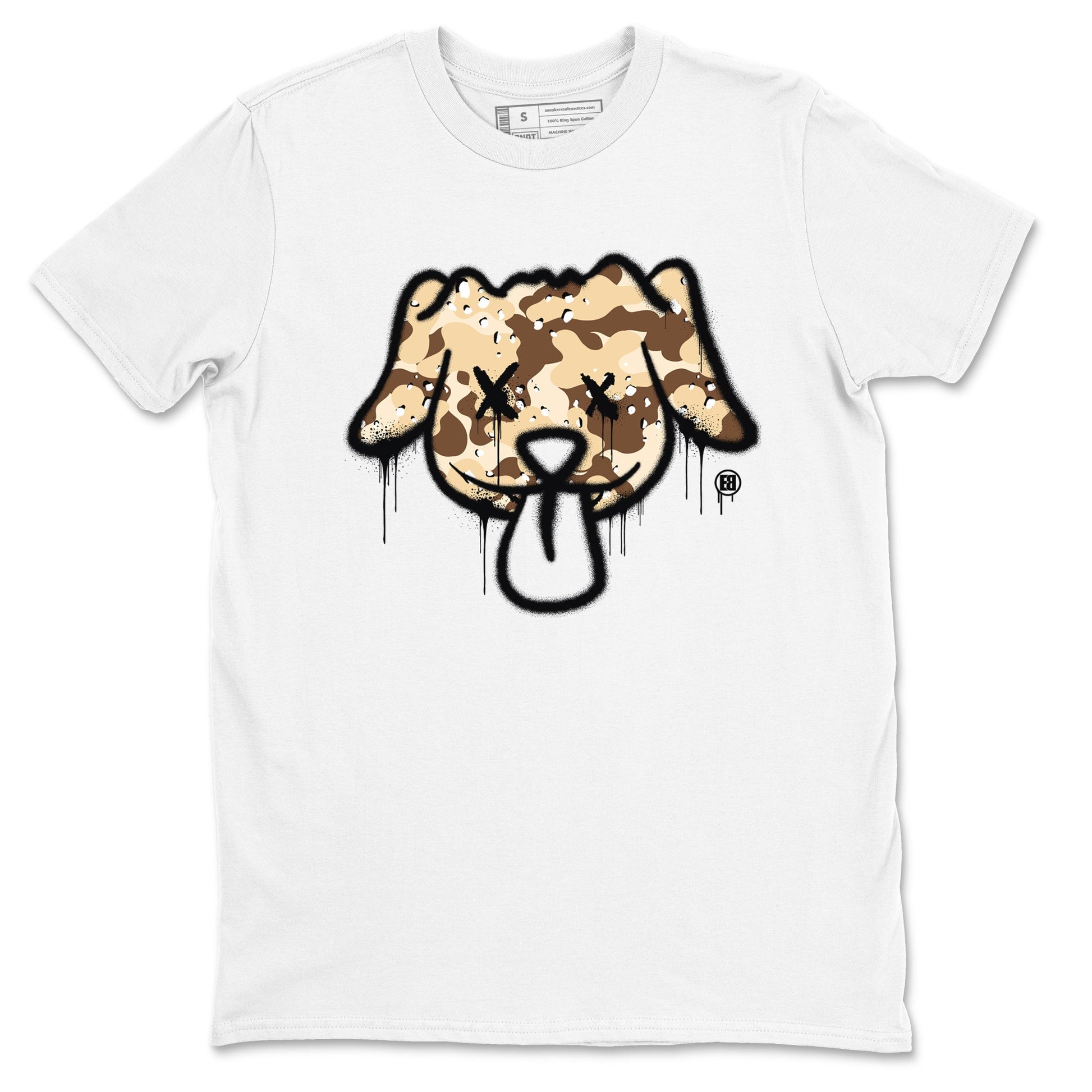 WNBA x Air Jordan 3 “Desert Camo” shirts to match jordans Graffiti Dog sneaker match tees Air Jordan 3 Desert Camo SNRT Sneaker Release Tees Clothing Sneakerhead ShirtsWhite 2 unisex cotton tee