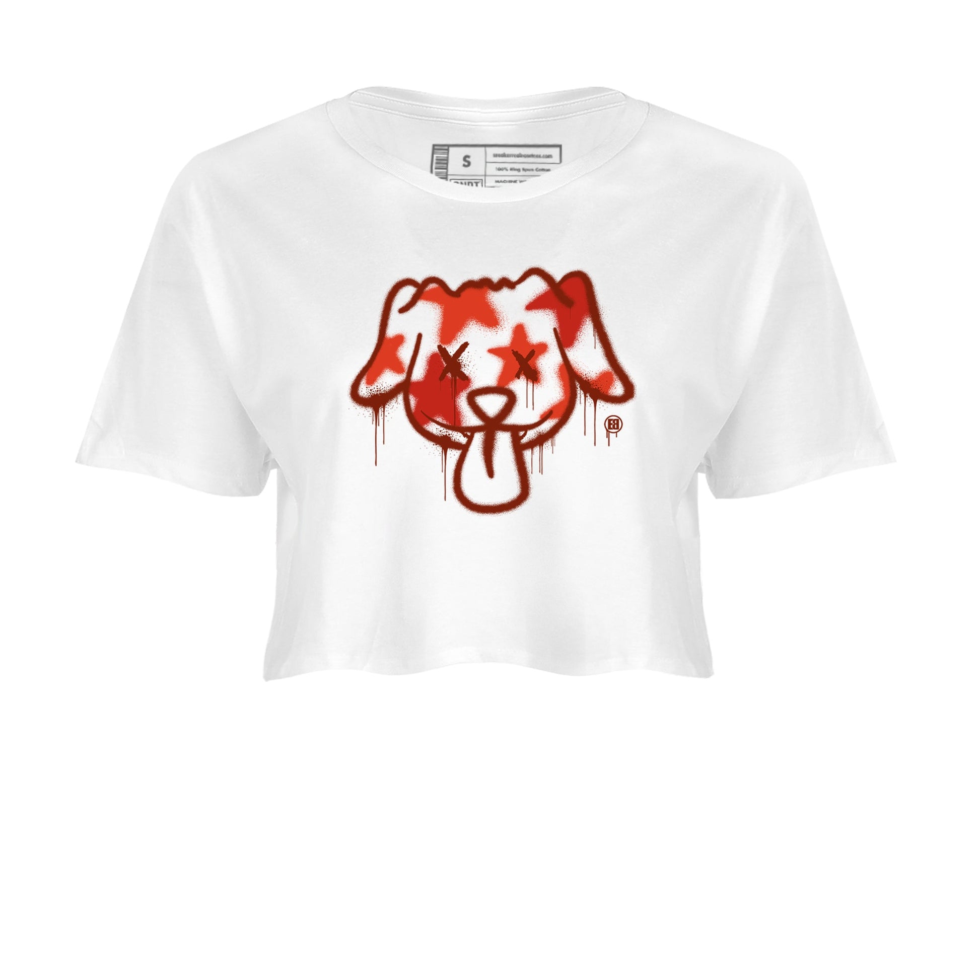 4s Nigel Sylvesterto match jordans Graffiti Dog best t shirts to wear with jordans Nigel Sylvester x Air Jordan 4 Brick by Brick match shoes to clothes SNRT Sneaker Tees unisex cotton White 2 crop tee