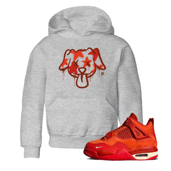 4s Nigel Sylvesterto match jordans Graffiti Dog best t shirts to wear with jordans Nigel Sylvester x Air Jordan 4 Brick by Brick match shoes to clothes SNRT Sneaker Tees Youth Baby Heather Grey 1 tee