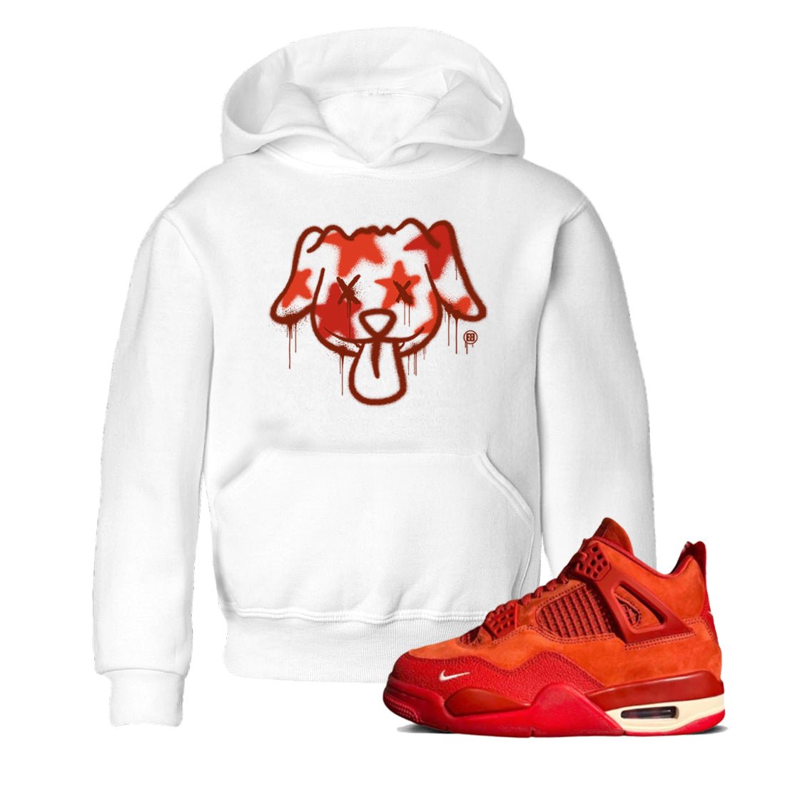 4s Nigel Sylvesterto match jordans Graffiti Dog best t shirts to wear with jordans Nigel Sylvester x Air Jordan 4 Brick by Brick match shoes to clothes SNRT Sneaker Tees Youth Baby White 1 tee