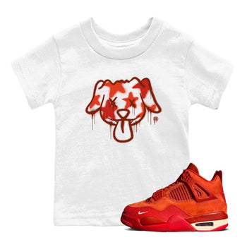 4s Nigel Sylvesterto match jordans Graffiti Dog best t shirts to wear with jordans Nigel Sylvester x Air Jordan 4 Brick by Brick match shoes to clothes SNRT Sneaker Tees Youth Baby White 1 tee