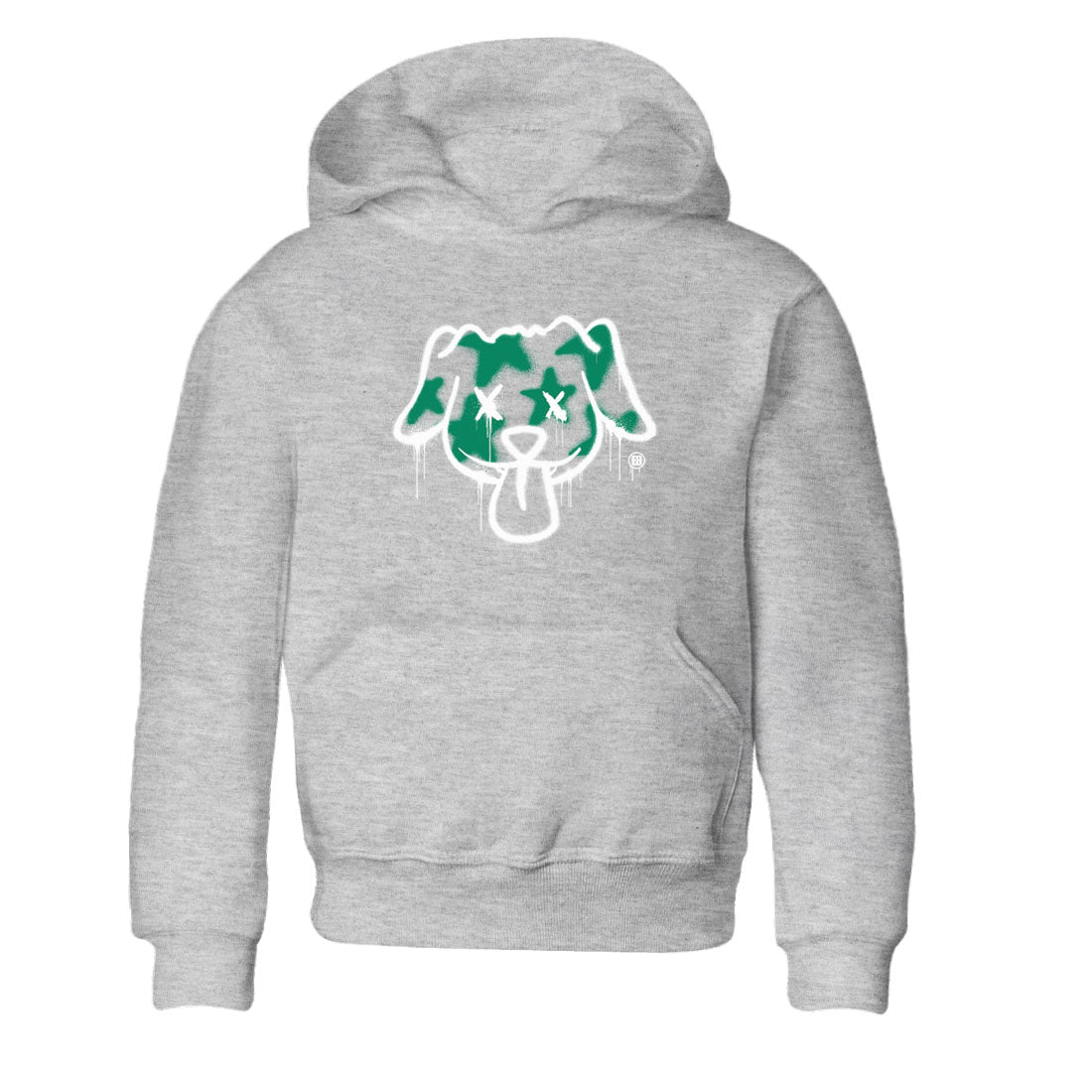 4s Oxidized Green shirts to match jordans Graffiti Dog sneaker match tees Air Jordan 4 Oxidized Green SNRT Sneaker Tees streetwear brand Baby and Youth Heather Grey 2 cotton tee