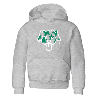 4s Oxidized Green shirts to match jordans Graffiti Dog sneaker match tees Air Jordan 4 Oxidized Green SNRT Sneaker Tees streetwear brand Baby and Youth Heather Grey 2 cotton tee