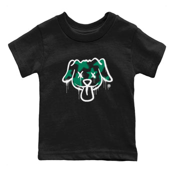 4s Oxidized Green shirts to match jordans Graffiti Dog sneaker match tees Air Jordan 4 Oxidized Green SNRT Sneaker Tees streetwear brand Baby and Youth Black 2 cotton tee