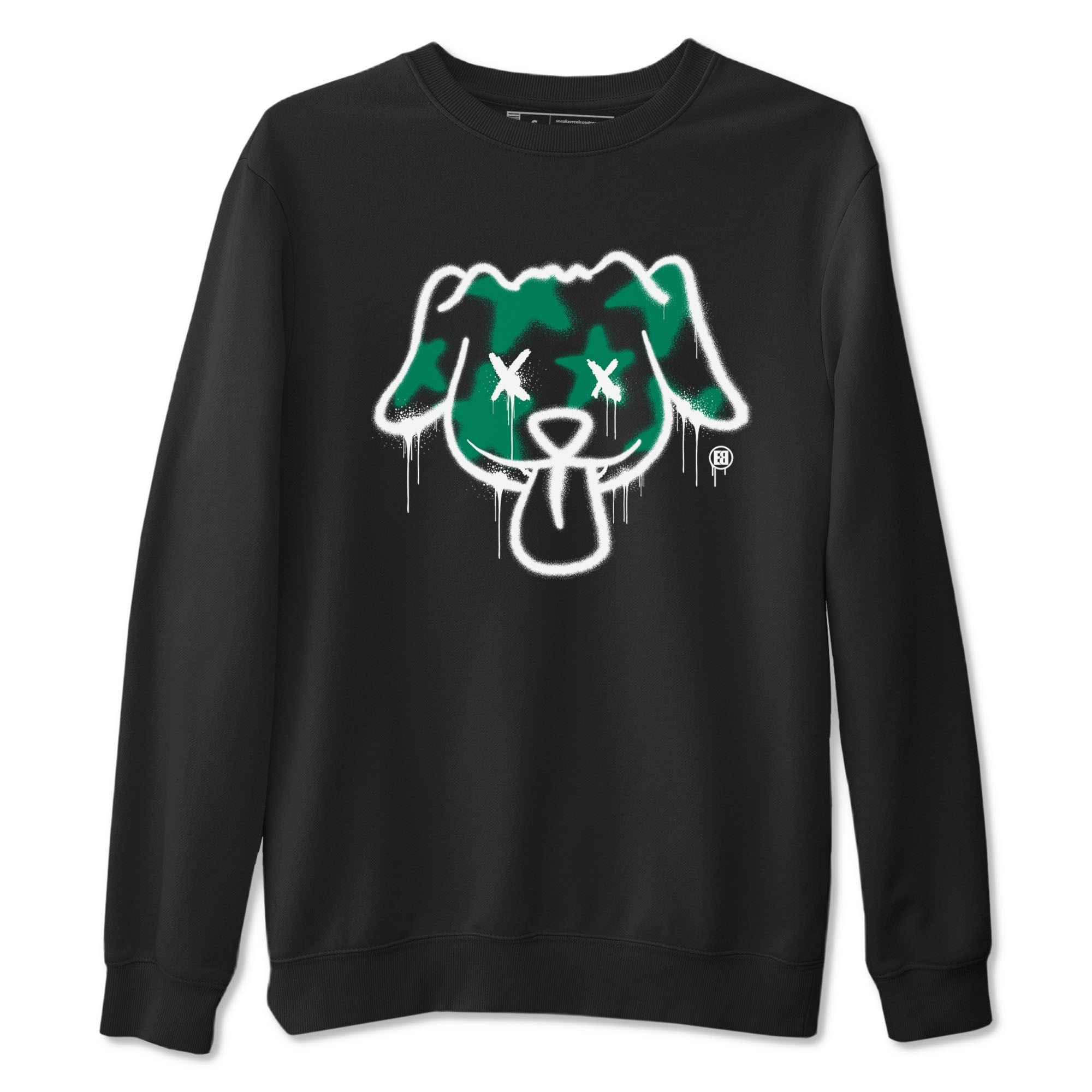4s Oxidized Green shirts to match jordans Graffiti Dog sneaker match tees Air Jordan 4 Oxidized Green SNRT Sneaker Tees streetwear brand Black 2 unisex cotton tee