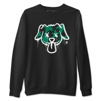 4s Oxidized Green shirts to match jordans Graffiti Dog sneaker match tees Air Jordan 4 Oxidized Green SNRT Sneaker Tees streetwear brand Black 2 unisex cotton tee