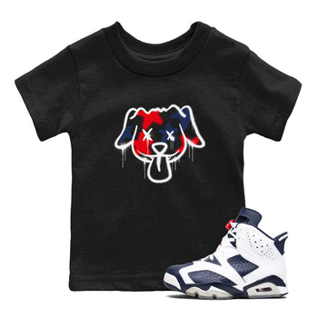 6s White And Midnight Navy shirts to match jordans Graffiti Dog sneaker match tees Air Jordan 6 White And Midnight Navy SNRT Sneaker Tees streetwear brand Baby and Youth Black 1 cotton tee