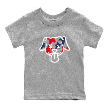 6s White And Midnight Navy shirts to match jordans Graffiti Dog sneaker match tees Air Jordan 6 White And Midnight Navy SNRT Sneaker Tees streetwear brand Baby and Youth Heather Grey 2 cotton tee