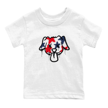 6s White And Midnight Navy shirts to match jordans Graffiti Dog sneaker match tees Air Jordan 6 White And Midnight Navy SNRT Sneaker Tees streetwear brand Baby and Youth White 2 cotton tee