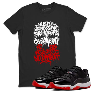 Air Jordan 11 Low Bred sneaker match tee Graffiti Scream sneaker match tees Air Jordan 11 Bred best t-shirts to match jordans SNRT Sneaker Tees unisex cotton Black 1 shirts
