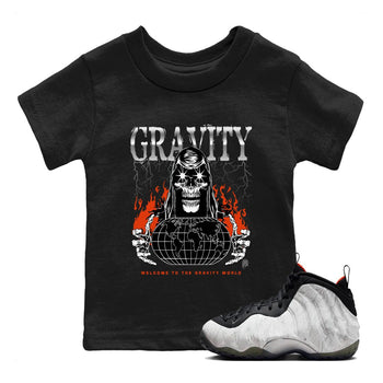 Foams One Jin shirts to match jordans Gravity sneaker match tees Air Foamposite One Jin match shoes to clothes SNRT Sneaker Tees Youth Baby Black 1 tee