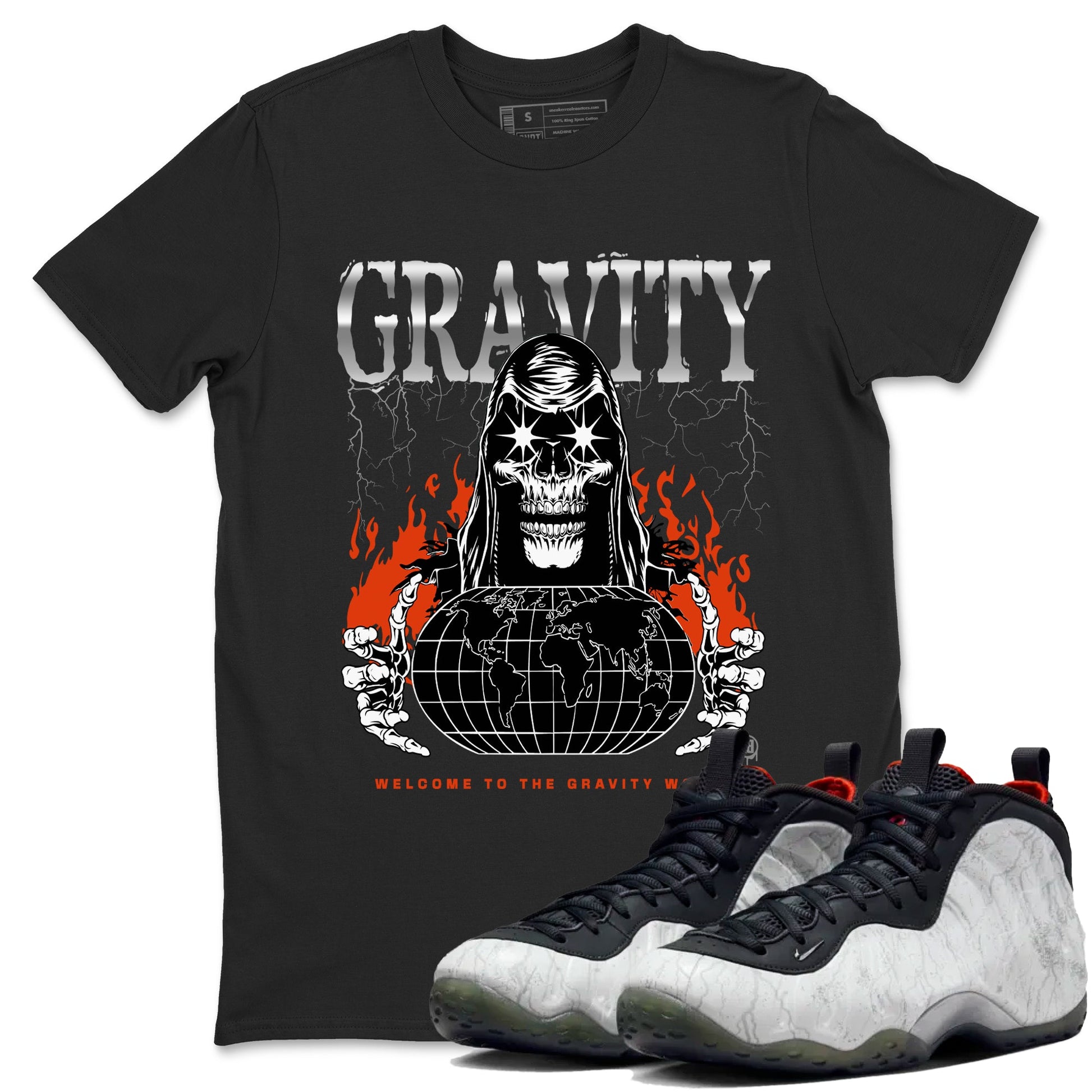 Foams One Jin shirts to match jordans Gravity sneaker match tees Air Foamposite One Jin match shoes to clothes SNRT Sneaker Tees unisex cotton Black 1 shirts