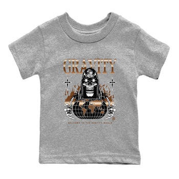 Air Foamposite 1 Metallic Copper Shirts To Match Jordans Gravity Sneaker Shirts Air Foamposite One Metallic Copper SNRT Sneaker Release Tees Baby Youth Toddler Heather Grey 2 crew neck shirts