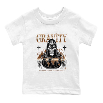 Air Foamposite 1 Metallic Copper Shirts To Match Jordans Gravity Sneaker Shirts Air Foamposite One Metallic Copper SNRT Sneaker Release Tees Baby Youth Toddler White 2 crew neck shirts