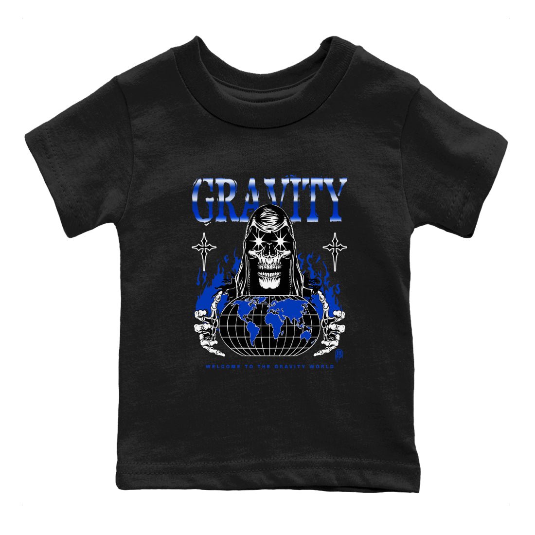 Air Foamposite One Royal shirts to match jordans Gravity sneaker match tees Air Foamposite One Royal SNRT Sneaker Release Tees Youth Baby Black 2 crew neck shirts