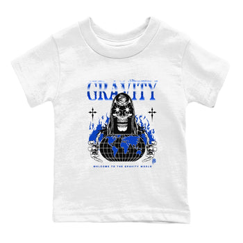 Air Foamposite One Royal shirts to match jordans Gravity sneaker match tees Air Foamposite One Royal SNRT Sneaker Release Tees Youth Baby White 2 crew neck shirts