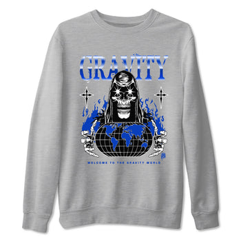 Air Foamposite One Royal shirts to match jordans Gravity sneaker match tees Air Foamposite One Royal SNRT Sneaker Release Tees unisex cotton Heather Grey 2 crew neck shirts