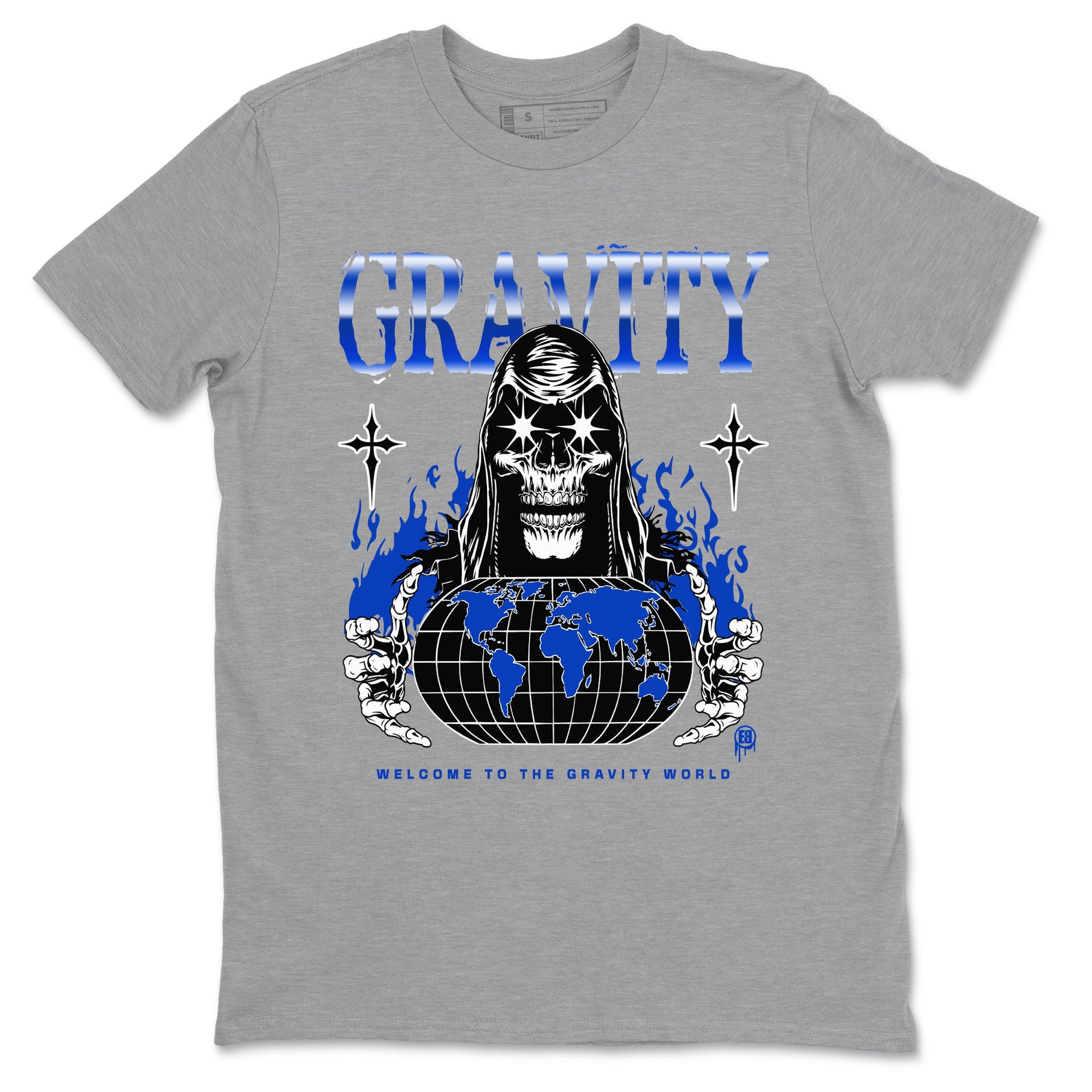 Air Foamposite One Royal shirts to match jordans Gravity sneaker match tees Air Foamposite One Royal SNRT Sneaker Release Tees unisex cotton Heather Grey 2 crew neck shirts