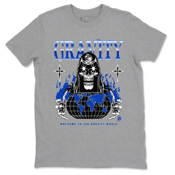 Air Foamposite One Royal shirts to match jordans Gravity sneaker match tees Air Foamposite One Royal SNRT Sneaker Release Tees unisex cotton Heather Grey 2 crew neck shirts
