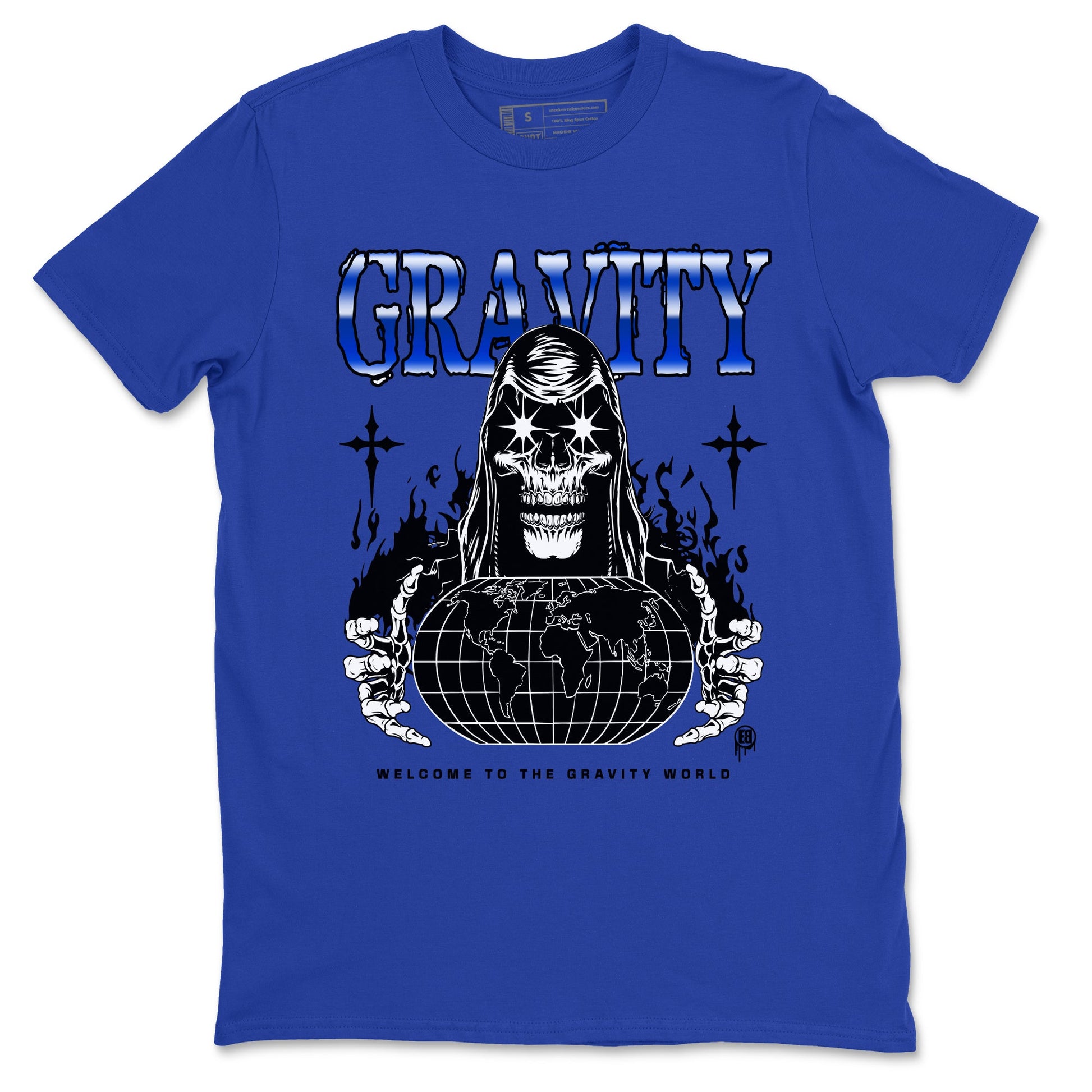 Air Foamposite One Royal shirts to match jordans Gravity sneaker match tees Air Foamposite One Royal SNRT Sneaker Release Tees unisex cotton Royal Blue 2 crew neck shirts
