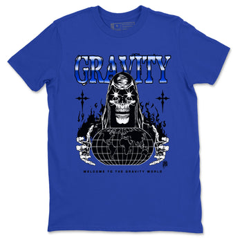 Air Foamposite One Royal shirts to match jordans Gravity sneaker match tees Air Foamposite One Royal SNRT Sneaker Release Tees unisex cotton Royal Blue 2 crew neck shirts
