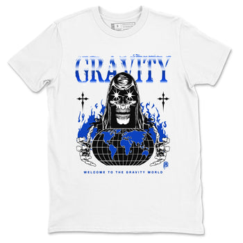 Air Foamposite One Royal shirts to match jordans Gravity sneaker match tees Air Foamposite One Royal SNRT Sneaker Release Tees unisex cotton White 2 crew neck shirts