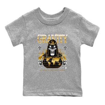 1s Black Metallic Gold shirts to match jordans Gravity sneaker match tees Jordan 1 High OG Black and Gold SNRT Sneaker Tees streetwear brand Baby and Youth Heather Grey 2 cotton tee