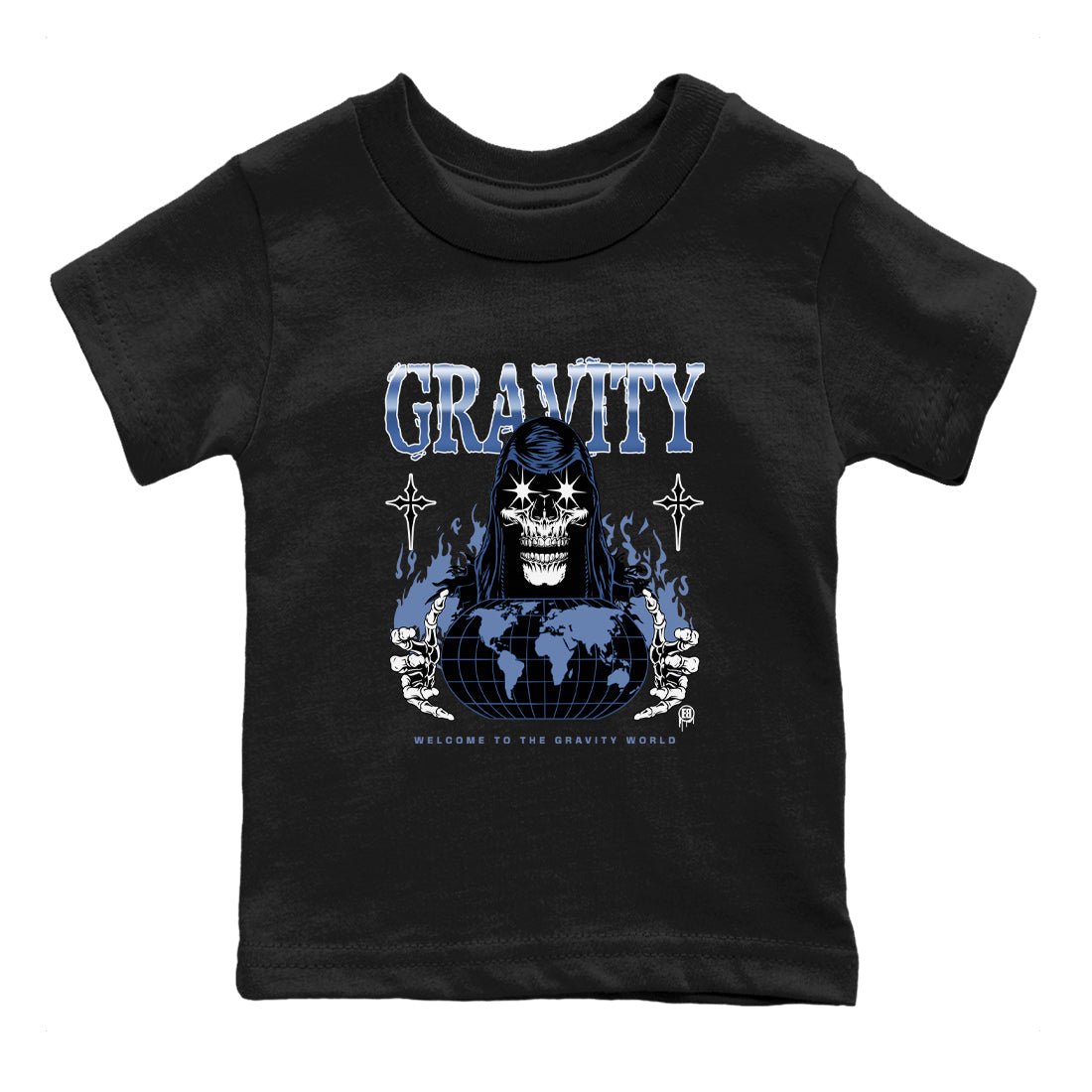 AJ11 Diffused Blue shirts to match jordans Gravity sneaker match tees Air Jordan 11 Diffused Blue SNRT Sneaker Tees streetwear brand Baby and Youth Black 2 cotton tee