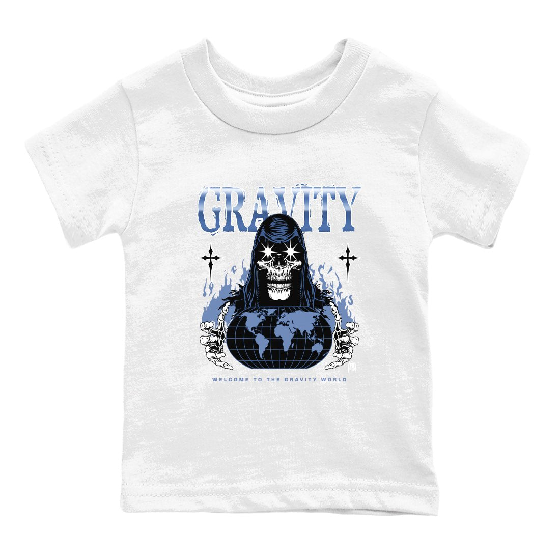 AJ11 Diffused Blue shirts to match jordans Gravity sneaker match tees Air Jordan 11 Diffused Blue SNRT Sneaker Tees streetwear brand Baby and Youth White 2 cotton tee