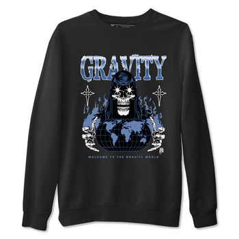 AJ11 Diffused Blue shirts to match jordans Gravity sneaker match tees Air Jordan 11 Diffused Blue SNRT Sneaker Tees streetwear brand Black 2 unisex cotton tee