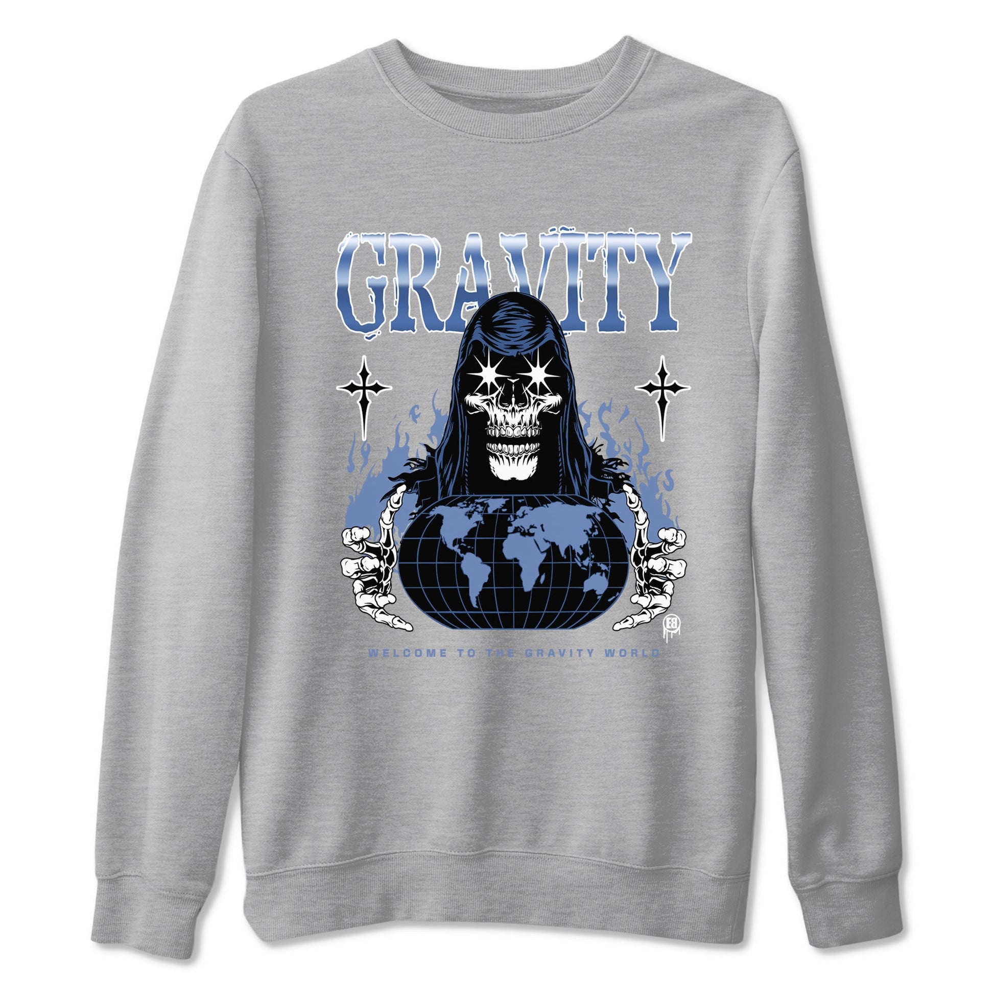 AJ11 Diffused Blue shirts to match jordans Gravity sneaker match tees Air Jordan 11 Diffused Blue SNRT Sneaker Tees streetwear brand Heather Grey 2 unisex cotton tee