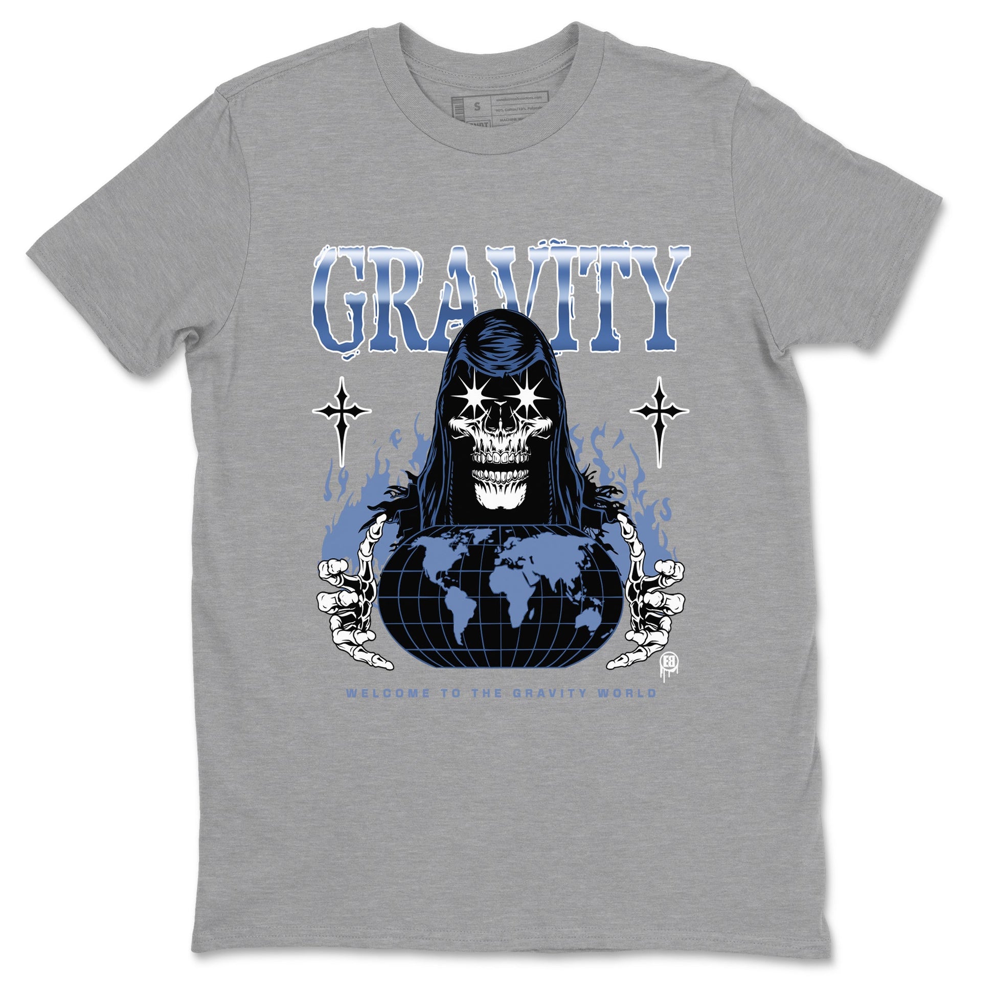 AJ11 Diffused Blue shirts to match jordans Gravity sneaker match tees Air Jordan 11 Diffused Blue SNRT Sneaker Tees streetwear brand Heather Grey 2 unisex cotton tee