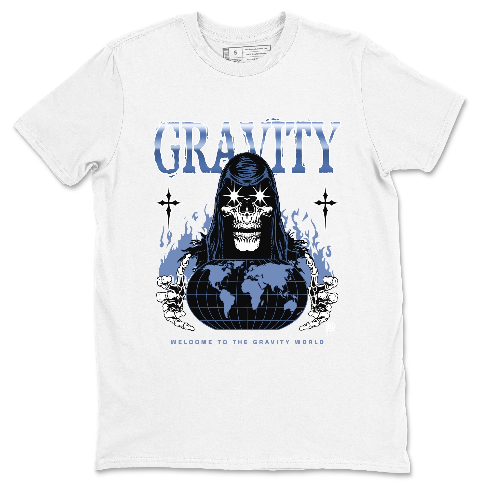 AJ11 Diffused Blue shirts to match jordans Gravity sneaker match tees Air Jordan 11 Diffused Blue SNRT Sneaker Tees streetwear brand White 2 unisex cotton tee