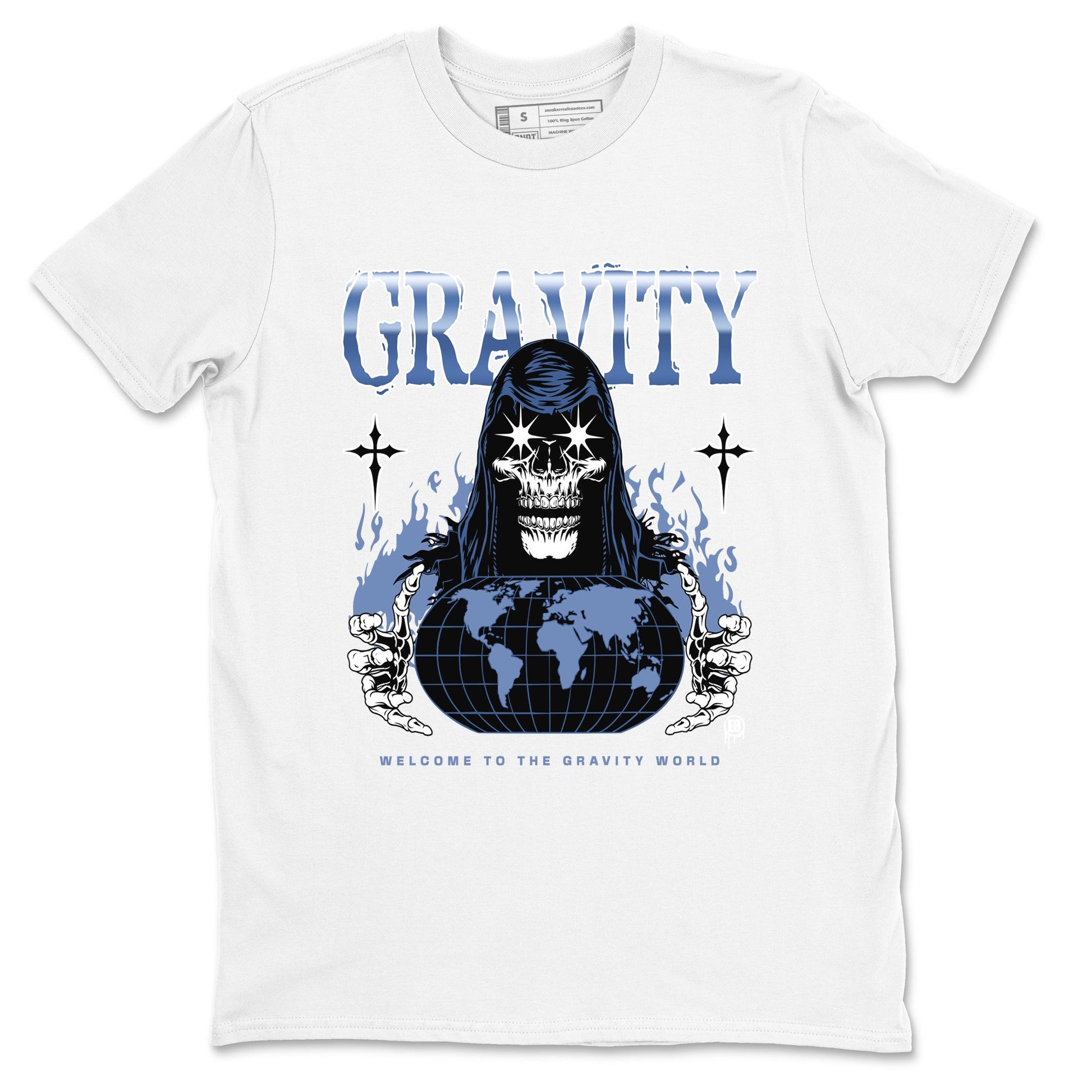 AJ11 Diffused Blue shirts to match jordans Gravity sneaker match tees Air Jordan 11 Diffused Blue SNRT Sneaker Tees streetwear brand White 2 unisex cotton tee