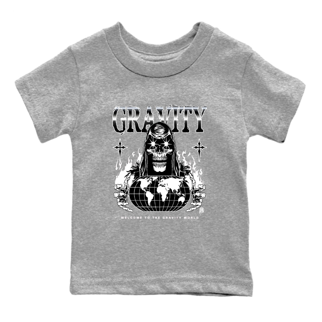 4s White Thunder shirts to match jordans Gravity sneaker match tees Air Jordan 4 White Thunder SNRT Sneaker Tees streetwear brand Baby and Youth Heather Grey 2 cotton tee