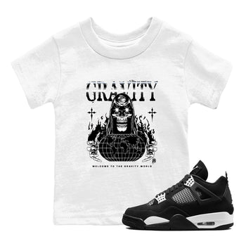 4s White Thunder shirts to match jordans Gravity sneaker match tees Air Jordan 4 White Thunder SNRT Sneaker Tees streetwear brand Baby and Youth White 1 cotton tee
