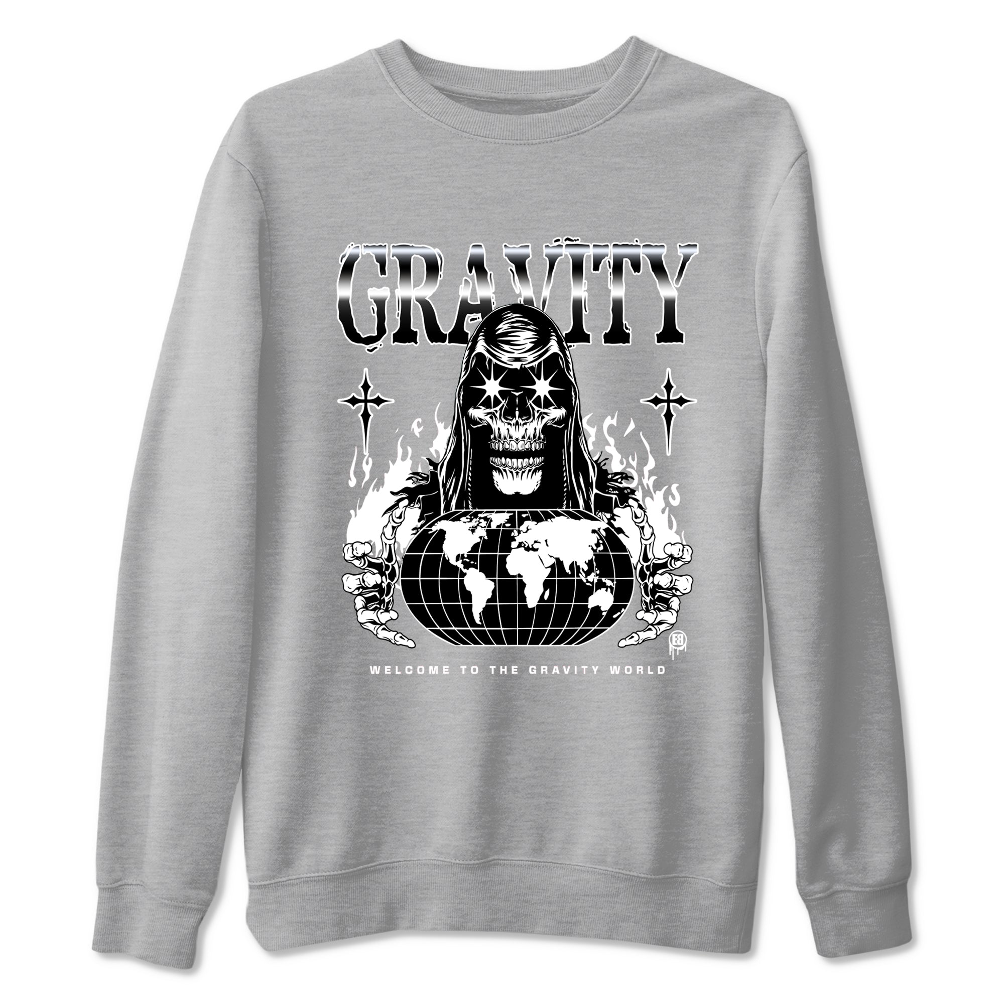 4s White Thunder shirts to match jordans Gravity sneaker match tees Air Jordan 4 White Thunder SNRT Sneaker Tees streetwear brand Heather Grey 2 unisex cotton tee