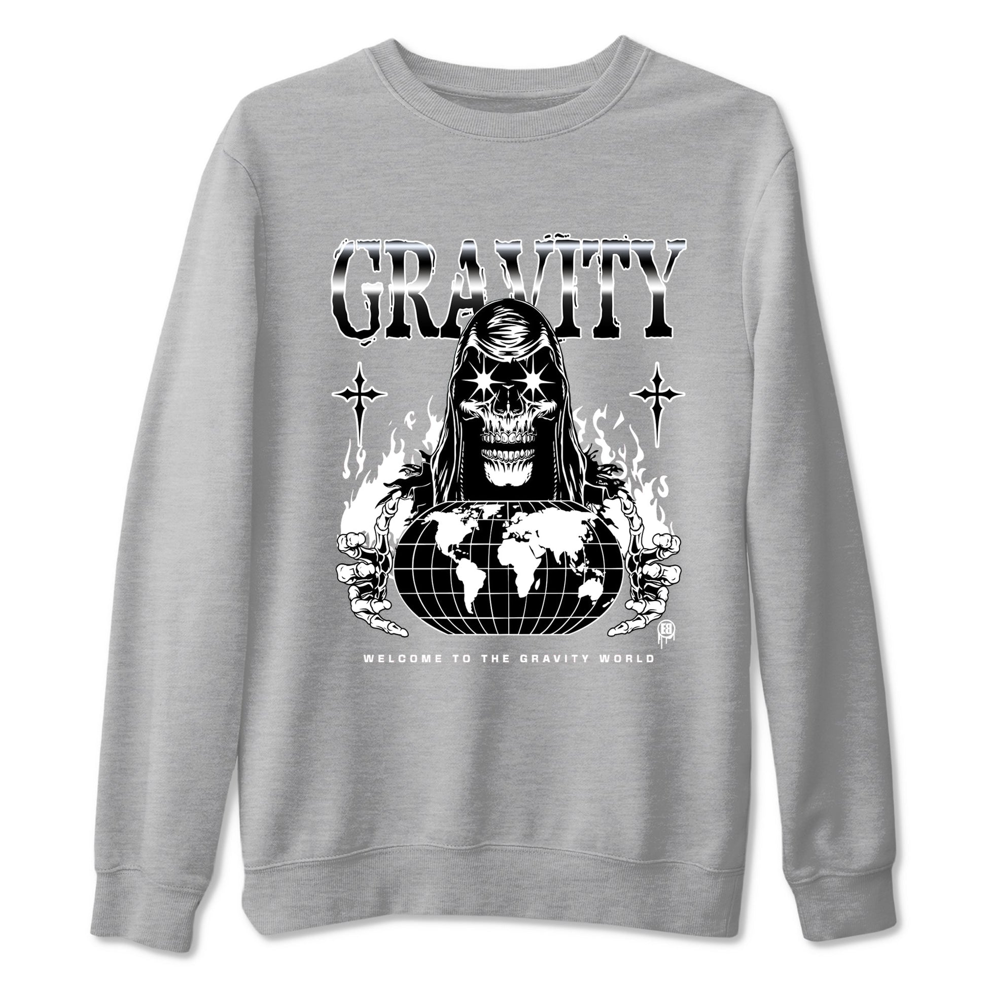 4s White Thunder shirts to match jordans Gravity sneaker match tees Air Jordan 4 White Thunder SNRT Sneaker Tees streetwear brand Heather Grey 2 unisex cotton tee