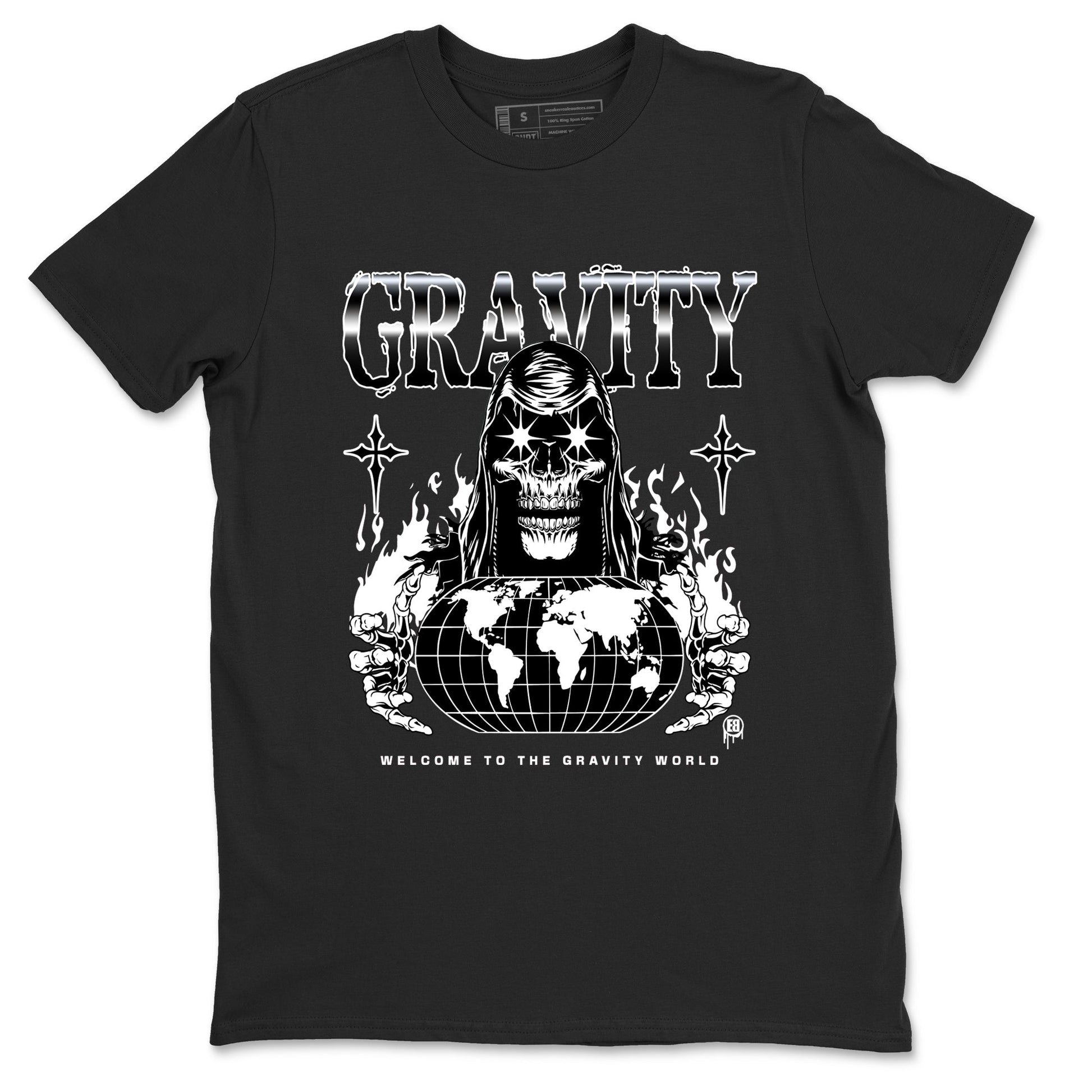 4s White Thunder shirts to match jordans Gravity sneaker match tees Air Jordan 4 White Thunder SNRT Sneaker Tees streetwear brand Black 2 unisex cotton tee