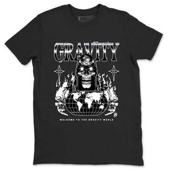 4s White Thunder shirts to match jordans Gravity sneaker match tees Air Jordan 4 White Thunder SNRT Sneaker Tees streetwear brand Black 2 unisex cotton tee