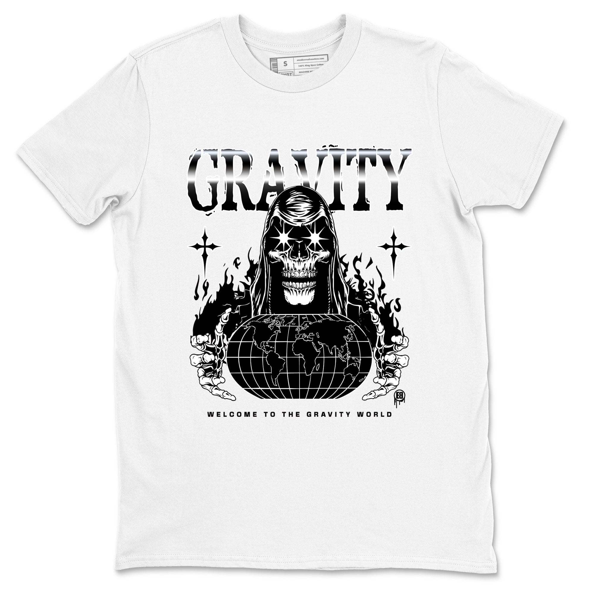 4s White Thunder shirts to match jordans Gravity sneaker match tees Air Jordan 4 White Thunder SNRT Sneaker Tees streetwear brand White 2 unisex cotton tee