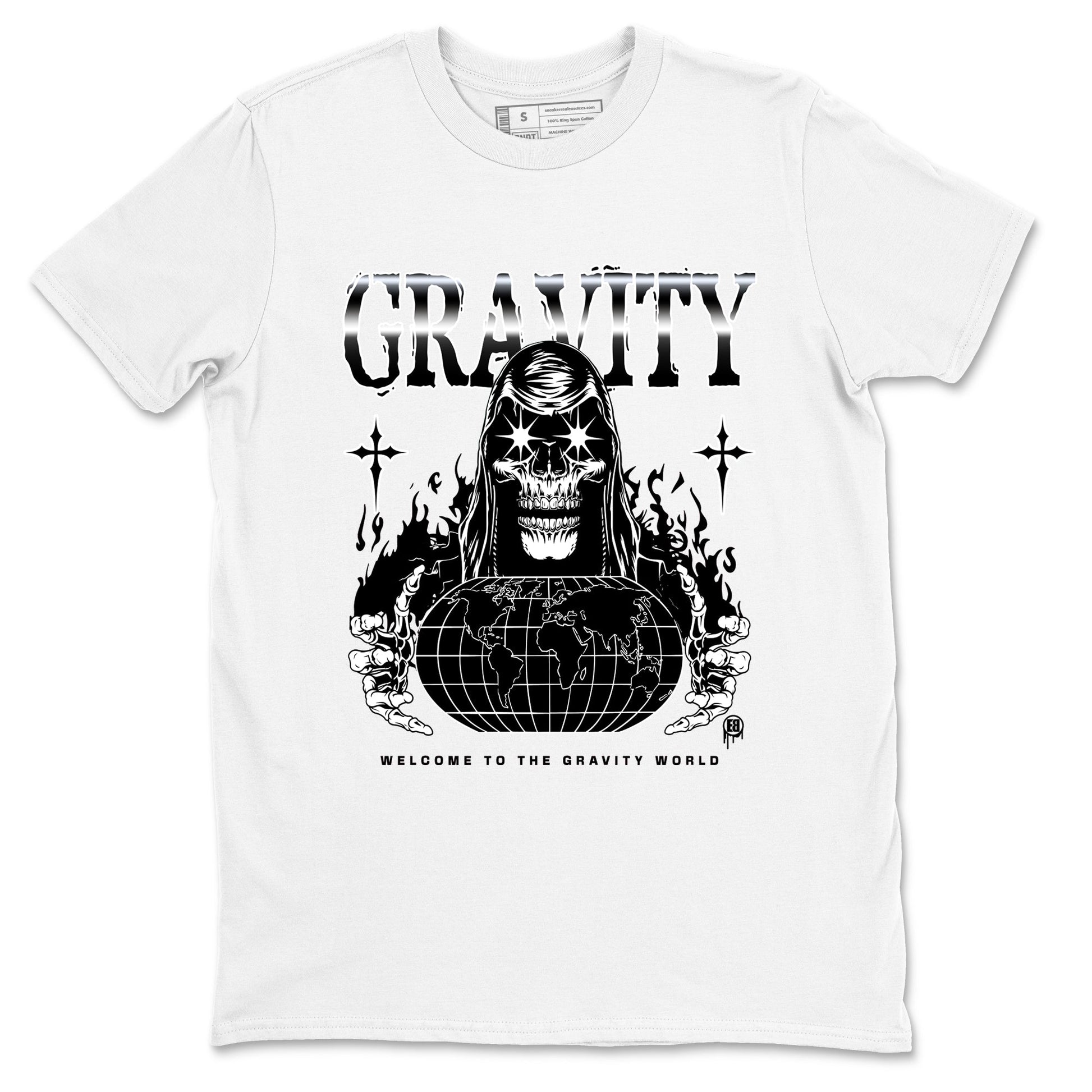 4s White Thunder shirts to match jordans Gravity sneaker match tees Air Jordan 4 White Thunder SNRT Sneaker Tees streetwear brand White 2 unisex cotton tee